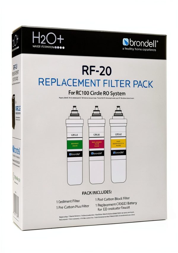 Brondell Circle Water Filter Replacement Carbon Block RF-20-8