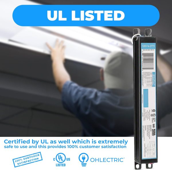 OHLECTRIC T8 Fluorescent Ballast Energy Efficient Metal-4