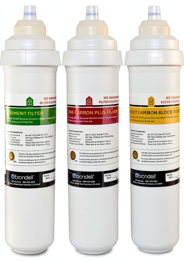 Brondell Circle Water Filter Replacement Carbon Block RF-20-0