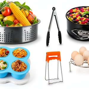 3 Quart Accessories Set Stainless Steel Lid Dishwasher Safe-0