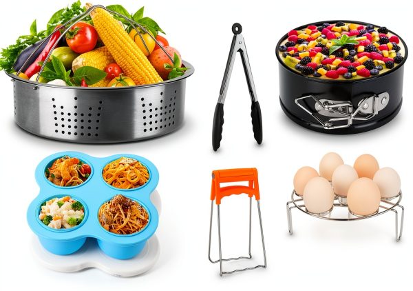3 Quart Accessories Set Stainless Steel Lid Dishwasher Safe-0