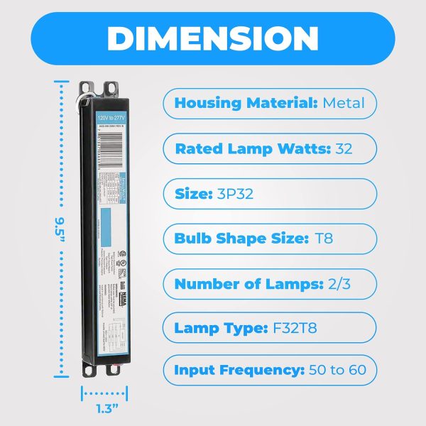 OHLECTRIC T8 Fluorescent Ballast Energy Efficient Metal-1