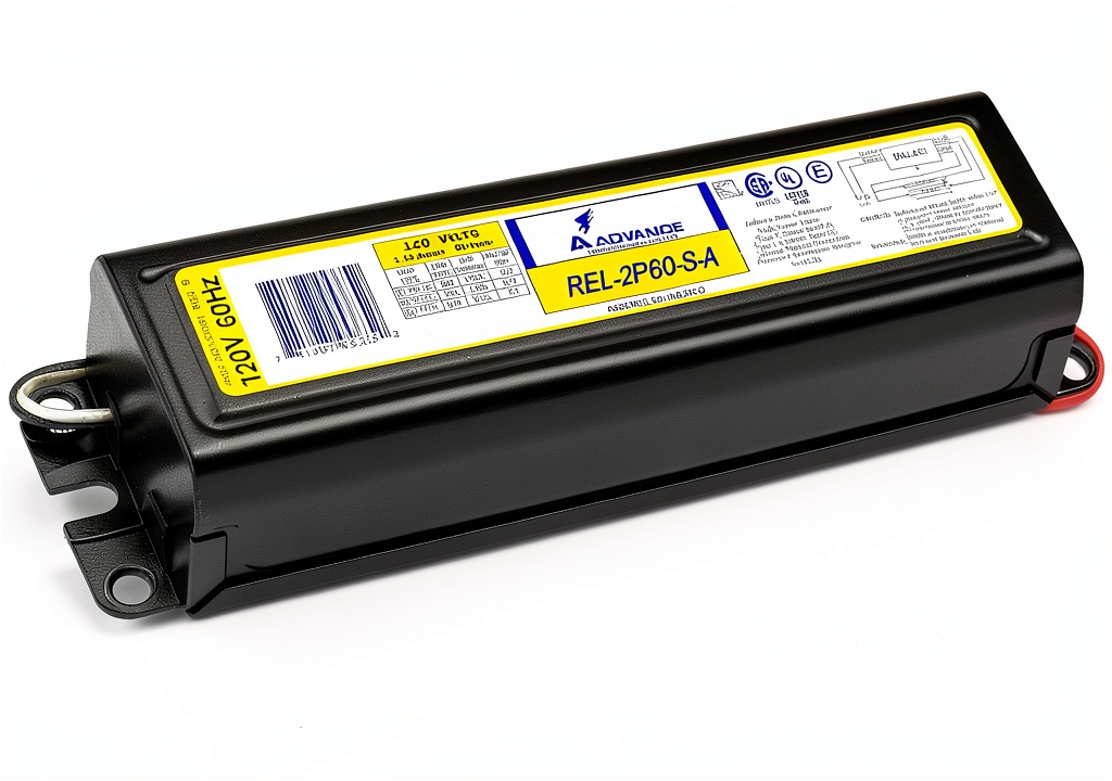 Philips electronic ballast installed in fluorescent lighting fixture