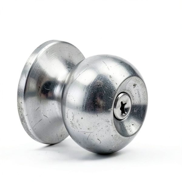 Keyed Entry Door Knob BESTTEN Satin Nickel Interior/Exterior-6
