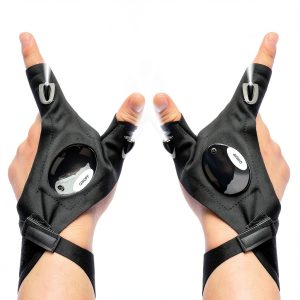 LED Flashlight Gloves Stocking Stuffers for Men Adults Gifts for Men Dad Birthday Gadgets Gifts Valentines Christmas for Him Boyfriend Husband Fishing Camping Repairing Tools-0