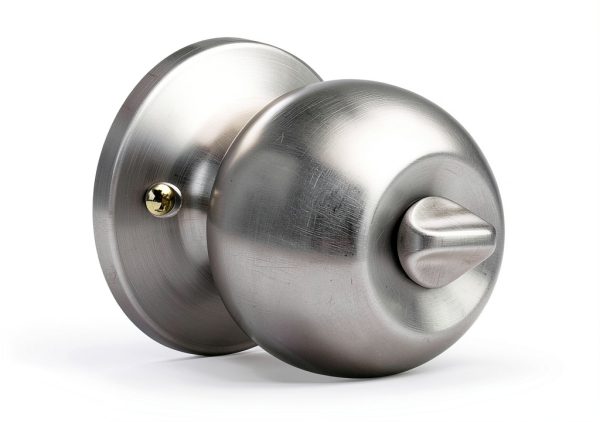 Keyed Entry Door Knob BESTTEN Satin Nickel Interior/Exterior-2