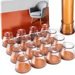 Chair Leg Floor Protectors VIUME Silicone Caps 24pcs Universal Fit-0