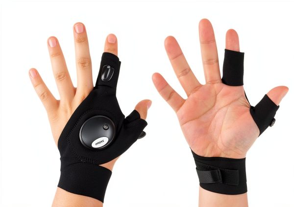 LED Flashlight Gloves Stocking Stuffers for Men Adults Gifts for Men Dad Birthday Gadgets Gifts Valentines Christmas for Him Boyfriend Husband Fishing Camping Repairing Tools-1