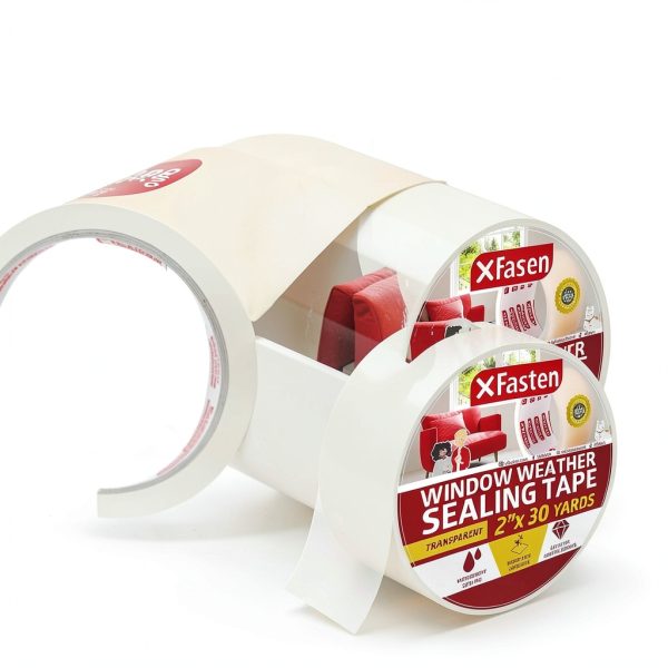 Transparent Window Weather Sealing Tape XFasten 2-Inch x 30 Yards-7