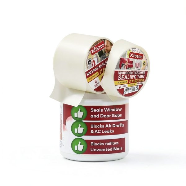 Transparent Window Weather Sealing Tape XFasten 2-Inch x 30 Yards-3