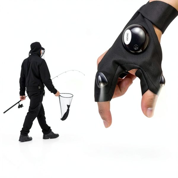 LED Flashlight Gloves Stocking Stuffers for Men Adults Gifts for Men Dad Birthday Gadgets Gifts Valentines Christmas for Him Boyfriend Husband Fishing Camping Repairing Tools-5